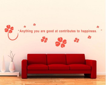 Anything You are Good at Quotes Wall Decal Motivational Clover Stickers Anything You are Good at Quotes Wall Decal Motivational Clover Stickers